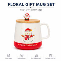 Tasse fantaisie personnalisée Père Noël dessin animé pour souvenir de vacances, vente en gros, livraison rapide, impression sur mesure