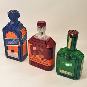 Montaj tuğla viski şişesi simülasyon serisi yaratıcı koleksiyon modeli yapı taşları yetişkinler için Set noel hediyesi - Product Image 5