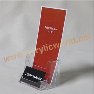 Custom Acrylic <b>Table</b> <b>Top</b> Brochure Holder for Magazine and Catalog <b>Display</b> Countertop Literature <b>Stand</b> - Product Image 5