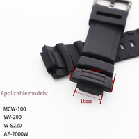 Bandjoy – bracelet de montre en caoutchouc, étanche, de remplacement, pour MCW-100H MCW-110H W-S220 HDD-S100, accessoires