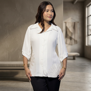 <b>Women</b> Elegant Button Down <b>Shirt</b> Comfortable Casual Formal <b>Long</b> Sleeve Top Buy Direct From Supplier - Product Image 2