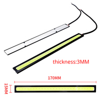 17CM LED COB Lampe 12V 6000K DRL Universelle Auto-Styling-Leiste Wasserdicht Superhelle Arbeitsleuchte Tagfahrlicht