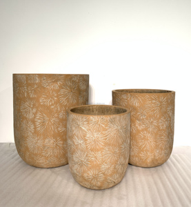 กระถางปลูกต้นไม้ทรงสูงทำจากปูนธรรมชาติ สไตล์วินเทจ เป็นมิตรกับสิ่งแวดล้อม ทนทานต่อการกัดกร่อน เหมาะสำหรับใช้ในสวนกลางแจ้ง - Product Image 4