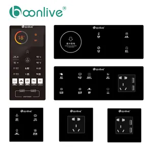 Boonlive-interruptor de luz inteligente, Panel de cristal táctil