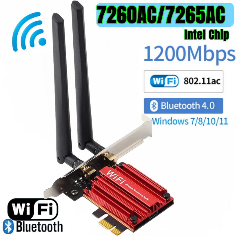 Carte mère rouge AC1200 Big Board 7260AC/7265AC