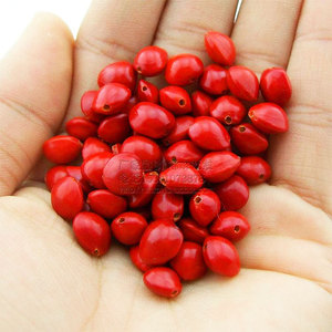 Perles de Bodhi en forme de cœur rouge, en vrac, pour la fabrication de bijoux, origine Yunnan, emballage en vrac SSHD01 - Product Image 3