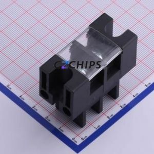 KF37S-13.0-2P Barrier Terminal Block P=13mm Connector ( Barrier Type: With Cover Plate )( Pitch: 13mm )( Construction: 1x2P ) - Product Image 1