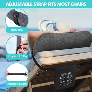 Almohada de Playa Portátil para Exteriores, Almohadas de Camping Lavables, Almohada de Playa Inflable con Correa Ajustable y Bolsa de Arena - Product Image 6