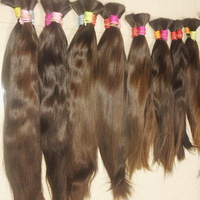 Fournisseur de prix de gros, cheveux humains vierges européens non traités, cheveux russes slaves Remy, mèches de cheveux pour tresses, extensions de queue de cheval