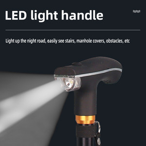 Bâton de canne pliable avec lumière LED <span class=keywords><strong>Balance</strong></span> et bâton de soutien - Product Image 5