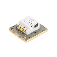 Altavoz de material de PC dorado eficiente y sensible, ajuste de volumen de Audio, interruptor de Control montado en la pared de 10W, accesorios para equipos de vídeo