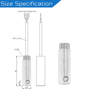 Edelstahl 3M Kabel Photo elektrischer kapazitiver Flüssigkeits wasserstands ensor Öltanker und Tankstelle Verwenden Sie einen Ölleck alarm - Product Image 4