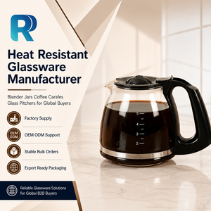Cafetière à filtre avec carafe transparente, capacité 750 ml, écologique, pour la maison et la cuisine, boissons chaudes - Product Image 1