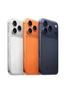 Teléfono Usado iPhone 17 Pro Max Desbloqueado, Smartphone 4G/5G, Pantalla HD de 6.9 Pulgadas, 144Hz, Cámara de 108MP, 16GB de RAM, Grado A+, Versión China, Inglés