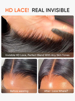 Perruque Pixie sans colle en dentelle HD 4x7, densité 250%, ondulations superposées, coupe courte bob de 8 pouces, prête à l'emploi, cheveux humains alignés sur les cuticules pour femmes