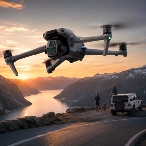 Drone pliable Air 3S avec télécommande RC 2 et écran intégré pour le tournage en voyage et la production de contenu - Product Image 1