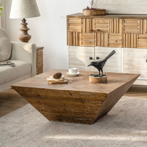 Tavolino da Caffè Moderno Wabi-Sabi in Legno Massello, Piccolo e Silenzioso, Colore Personalizzabile, Durevole per Casa, Appartamento, Hotel - Product Image 6