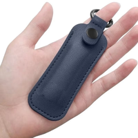 Clé USB en cuir très vendue avec étui de protection et porte-clés, pochette de rangement pour accessoires numériques