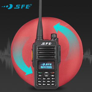 Radio bidirectionnelle Sfe 400-470 MHz numérique et analogique double mode, portée 10 km, IP54, appareil de communication portable pour extérieur - Product Image 2