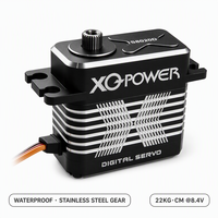 XQ-POWER XQS8020D Servo numérique sans noyau 22KG 0.104s Haute vitesse Étanche Engrenage en acier inoxydable Mécanisme de déclenchement 8.4V