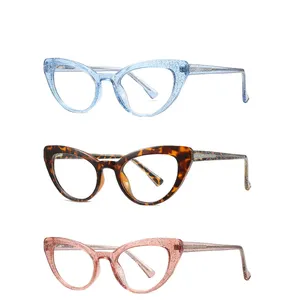 レトロTR光学メガネフレームファッション猫目女性眼鏡フレーム工場Direct'y販売在庫小さな眼鏡フレーム