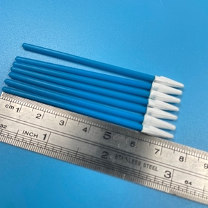 76mm 100 Micro Hisopos Electrónica Limpio Bastoncillo de algodón con mango <span class=keywords><strong>azul</strong></span> <span class=keywords><strong>Punta</strong></span> de lanza de poliéster - Product Image 2