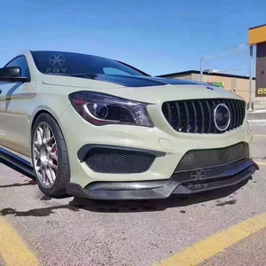 Lip Bumper Depan Serat Karbon Gaya R1 Berkualitas Tinggi untuk Mercedes Benz W117 CLS AMG CLA45 2017-2019 - Product Image 3