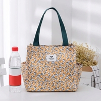 Sac fourre-tout imperméable à imprimé floral écossais, capacité moyenne, doublure TC, taille personnalisée pour les trajets quotidiens et le transport du déjeuner