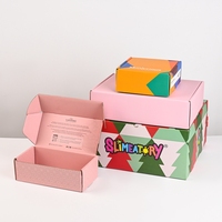 Cajas de Cartón Corrugado Negras Personalizadas con Impresión Personalizada de Bajo MOQ, Cajas de Correo Personalizadas