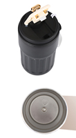 Nouvel arrivage de tasses à café en acier inoxydable isolées à double paroi tasse thermique 450ml/15oz avec couvercle d'affichage de la température tasse à café