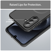 Étui de téléphone magnétique de luxe pour Samsung Galaxy A17 A36 A55 A56, coque antichoc mate en TPU et PC, nouveau modèle