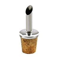 Bec verseur de bouteille d'huile d'olive professionnel accessoires de bar bouchon de goutte de vin classique bec verseur en liège avec couvercle
