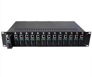 ชุดแปลงสัญญาณไฟเบอร์แบบติดตั้งบนแร็คขนาด 19 นิ้ว 2U 14 พอร์ต - Product Image 1