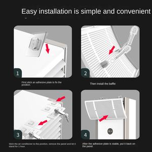 Nouvelle armoire <span class=keywords><strong>d</strong></span>'été <span class=keywords><strong>climatiseur</strong></span> Vertical plaque de guidage <span class=keywords><strong>d</strong></span>'<span class=keywords><strong>air</strong></span> universel Anti-direct coupe-vent <span class=keywords><strong>sortie</strong></span> <span class=keywords><strong>d</strong></span>'<span class=keywords><strong>air</strong></span> froid - Product Image 6