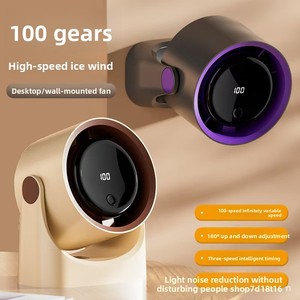 Mini Ventilador de Pared con Circulación de Aire, Carga USB, Pantalla Digital, Temporizador, Gran Potencia, Portátil - Product Image 5