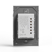Interrupteur d'éclairage standard Us Smart Home Tuya Zigbee Interrupteur d'éclairage mural 1/2/3/4 Gang Blanc Noir Or Interrupteurs d'éclairage