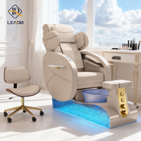 Meubles de salon de manucure, baignoire pour les pieds, spa pour les pieds, massage, lumière de beauté, spa pour les pieds avec couleur personnalisée