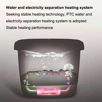 2025 masseur électrique de spa de pied avec la chaleur Massage automatique de bain pour le bain de chaleur de roues de pédicure pour le trempage chauffé confortable