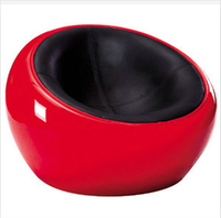 Salon fibre de verre cuir Spitfire aviateur lounge Scoop demi dôme canapé chaise ensemble salon meubles prêts à expédier