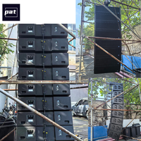 PAT LA123 Enceintes Line Array Passives 3 Voies Double 12 Pouces, Aimant Néodyme, Boîtier en Bois, Audio Professionnel Écologique