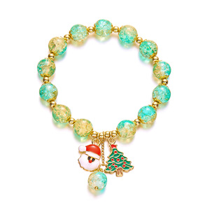 New Fashion Christmas Charm <b>Bracelet</b> Colorful Crystal Glass <b>Bead</b> Cartoon Pendants <b>Bracelets</b> for Women <b>Men</b> - Product Image 2