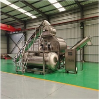 Hoge Productiviteit Automatische Stoompeeling Zoete Aardappel Papaja Taro Wortel Tomaat Stoomschilmachine