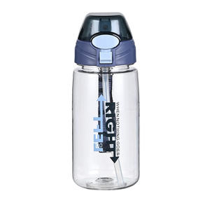 Made In China Outdoor Self-Driving 650Ml Plastic Water <b>Bottle</b> With <b>Straw</b> - Product Image 2