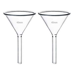 Laboratorium Stem pendek 75mm 90mm borosilikat 3.3 corong kaca - Product Image 6