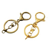 Lot de 3 fermoirs mousquetons modernes et minimalistes pour accessoires de bijoux DIY, pendentifs porte-clés en forme de huit, breloques de sac, figurines et décorations métalliques