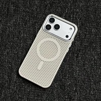 Coque de téléphone portable anti-traces de doigts de haute qualité pour 17 Pro Max, dissipation thermique, antichoc, étui magnétique en PC, cadre de caméra en métal