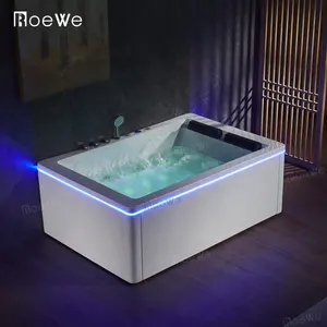 2 person luxury massage corner multi functional acrylic bathtub hydromassage jacuzi bathtub bathroom bathtubs & whirlpools