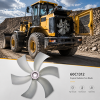 Aspas de Ventilador de Refrigeración del Motor Aerodinámicas de Bajo Ruido, Repuesto para Motoniveladora XCMG GR215 PY180