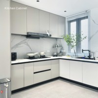 Armoires de cuisine modulaires en bois massif de haute qualité, salle à manger, meubles écologiques modernes pour toute la maison, design personnalisé