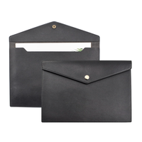 Porte-documents en cuir PU A4, porte-documents, pochette avec fermeture à pression pour reçus, contrats